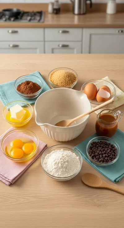 Moist Chocolate Caramel Cake (One Bowl) - cooking process