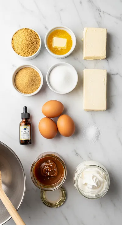 Salted Caramel Cheesecake Recipe - cooking process