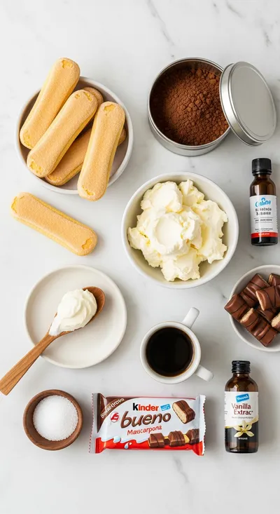 Tiramisu Kinder Bueno White Recipe - cooking process