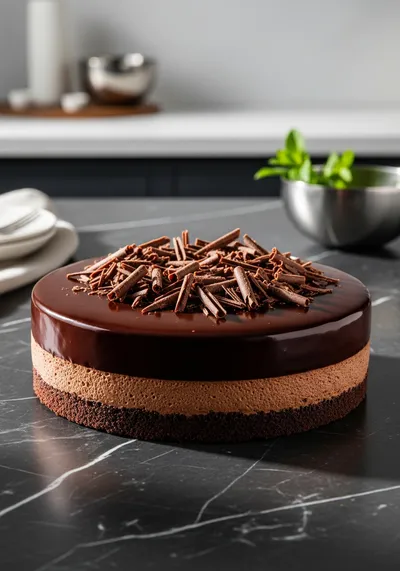 Triple Chocolate Mousse Cake